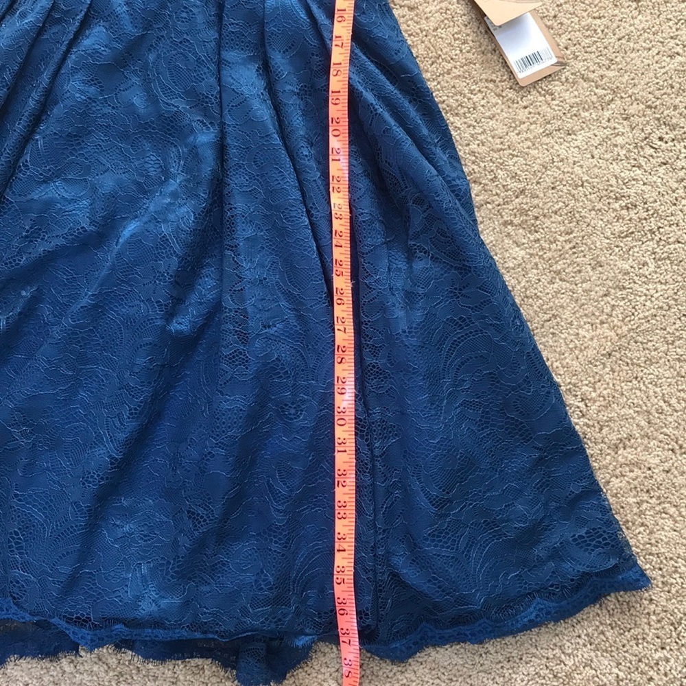 NWT! LIGHT IN THE BOX size 6 ink blue lace dress - Picture 7 of 8